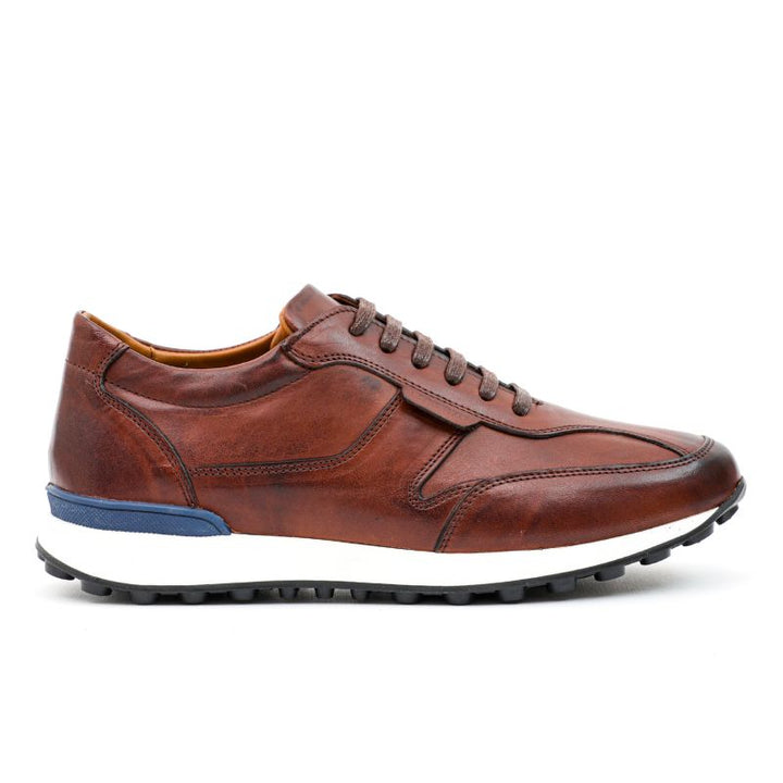 amsterdam sneakers homme cuir marron men shoes leather baskets chaussures mocassins homme maroc lorenzo.ma