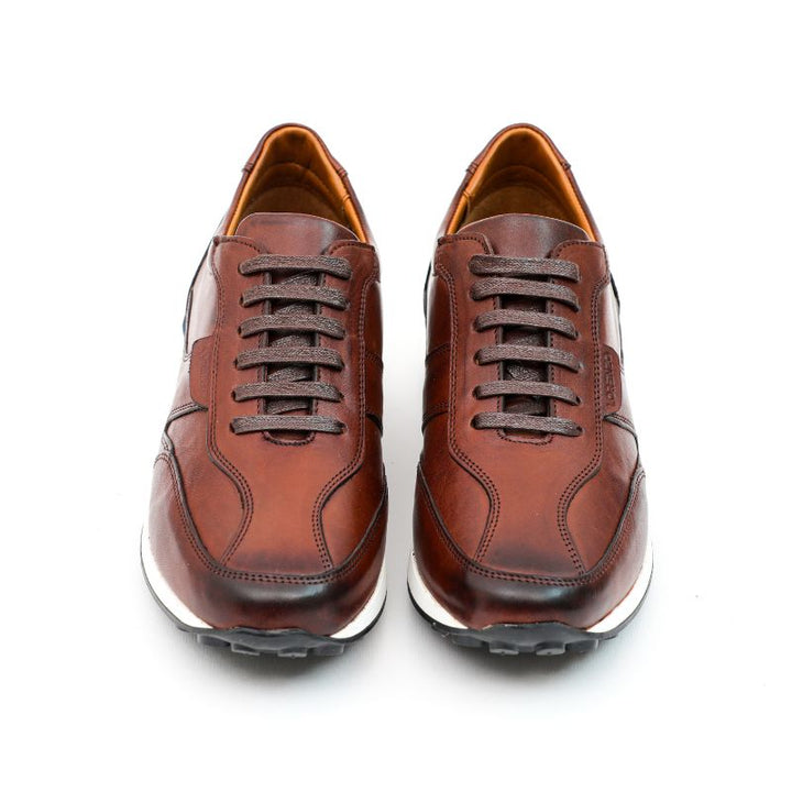 amsterdam sneakers homme cuir marron men shoes leather baskets chaussures mocassins homme maroc lorenzo.ma