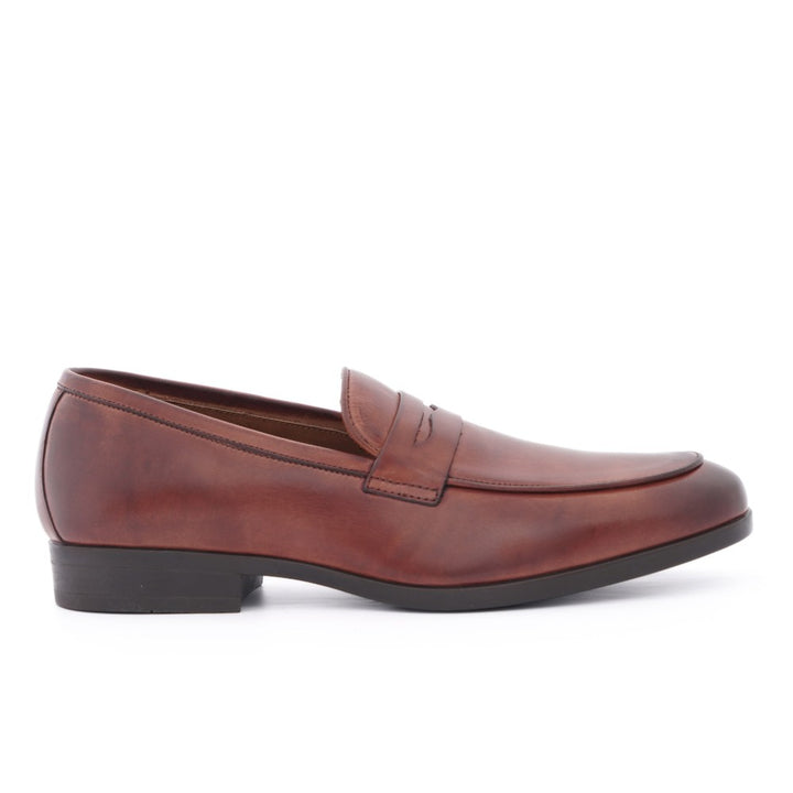 chaussure homme mocassin tabac