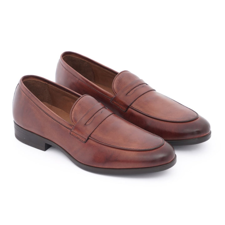 chaussure homme mocassin tabac