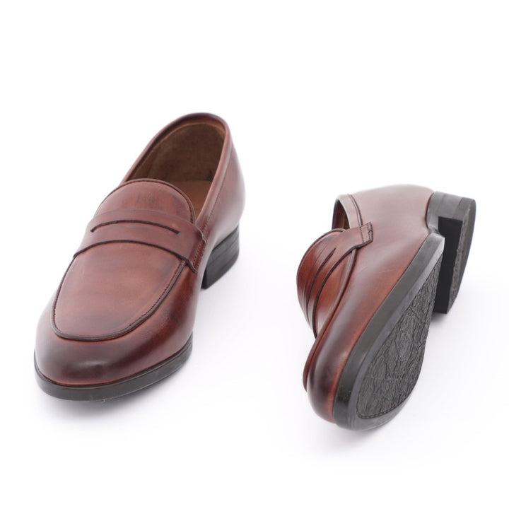 chaussure homme mocassin tabac