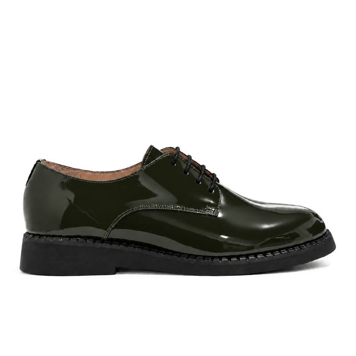 chaussures femme cuir vert 