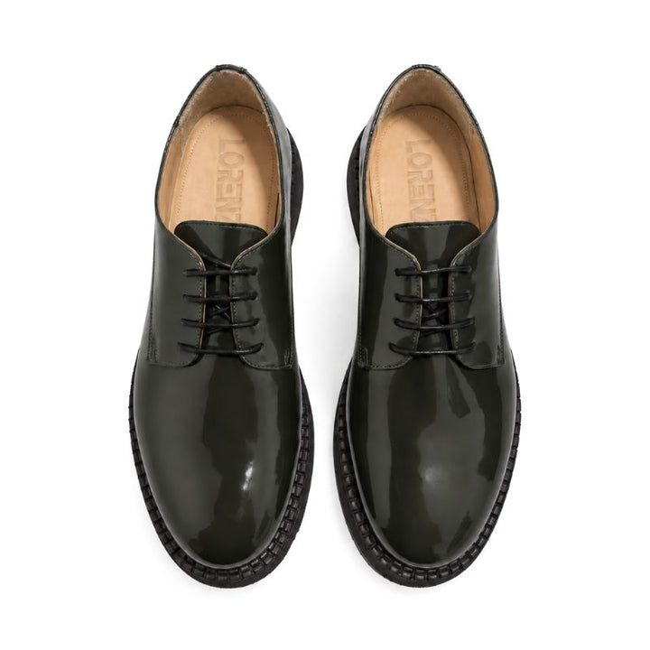 chaussures femme cuir vert 