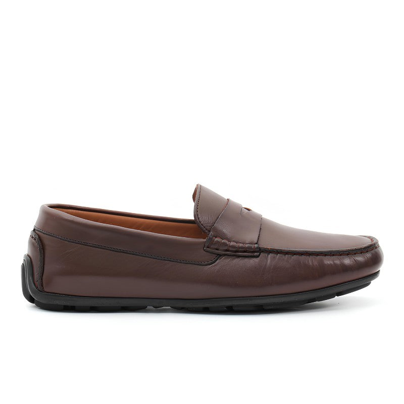 mocassin homme cuir marron
