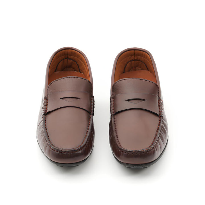 mocassin homme cuir marron