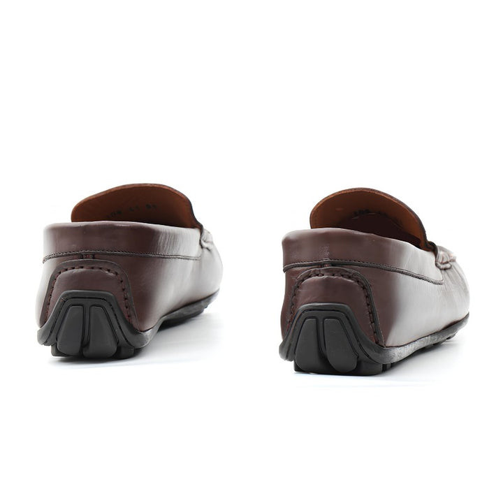 mocassin homme cuir marron