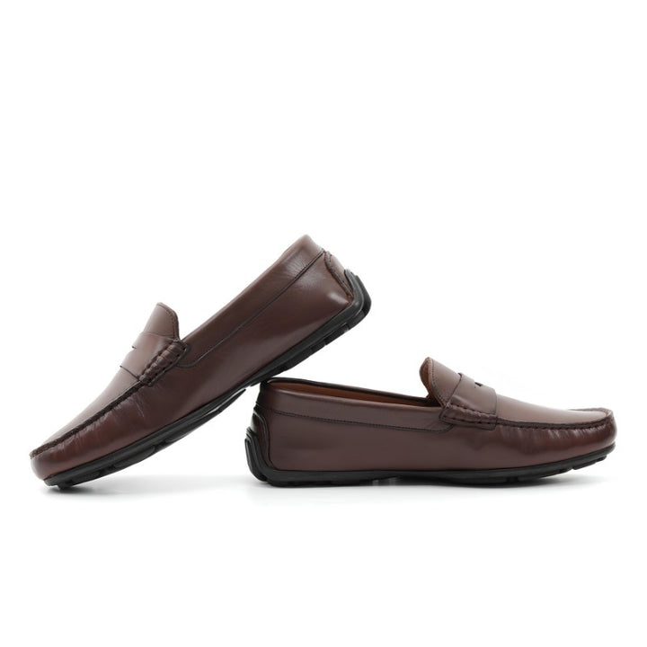 mocassin homme cuir marron