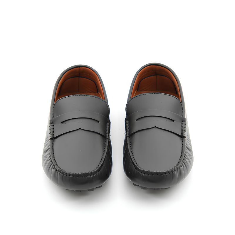 mocassin homme cuir noir