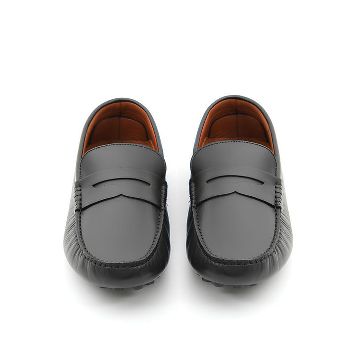 mocassin homme cuir noir