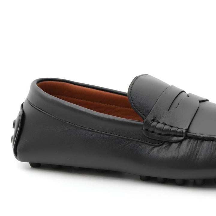 mocassin homme cuir noir