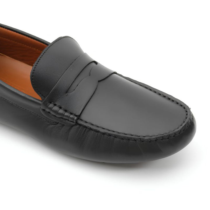 mocassin homme cuir noir