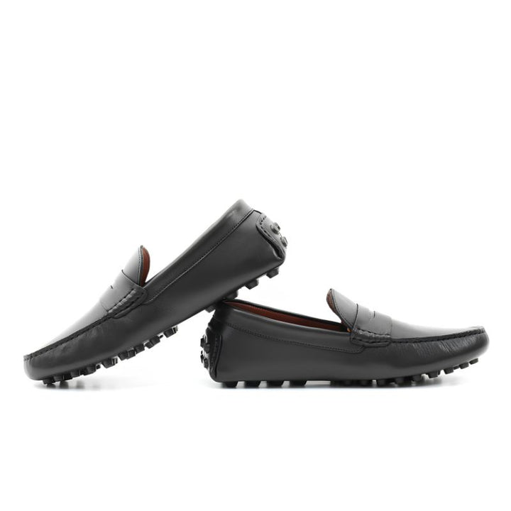 mocassin homme cuir noir