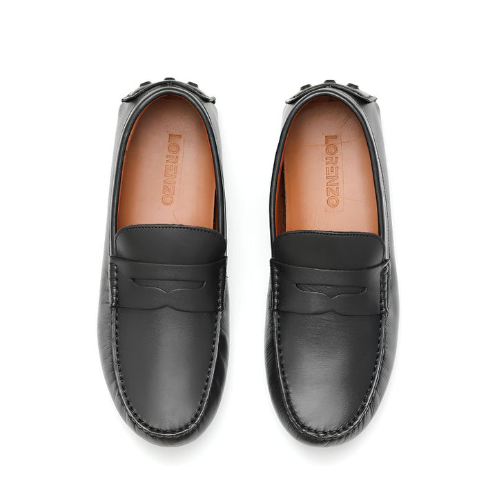 mocassin homme cuir noir