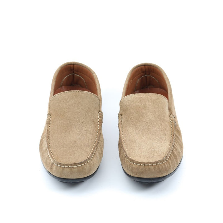 mocassin homme daim beige
