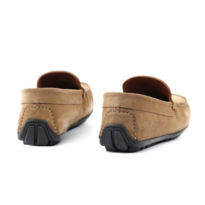 mocassin homme daim beige