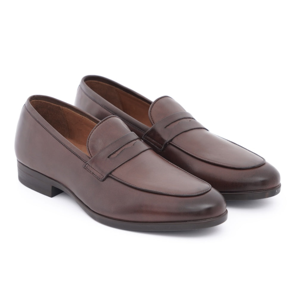 chaussure homme mocassin marron