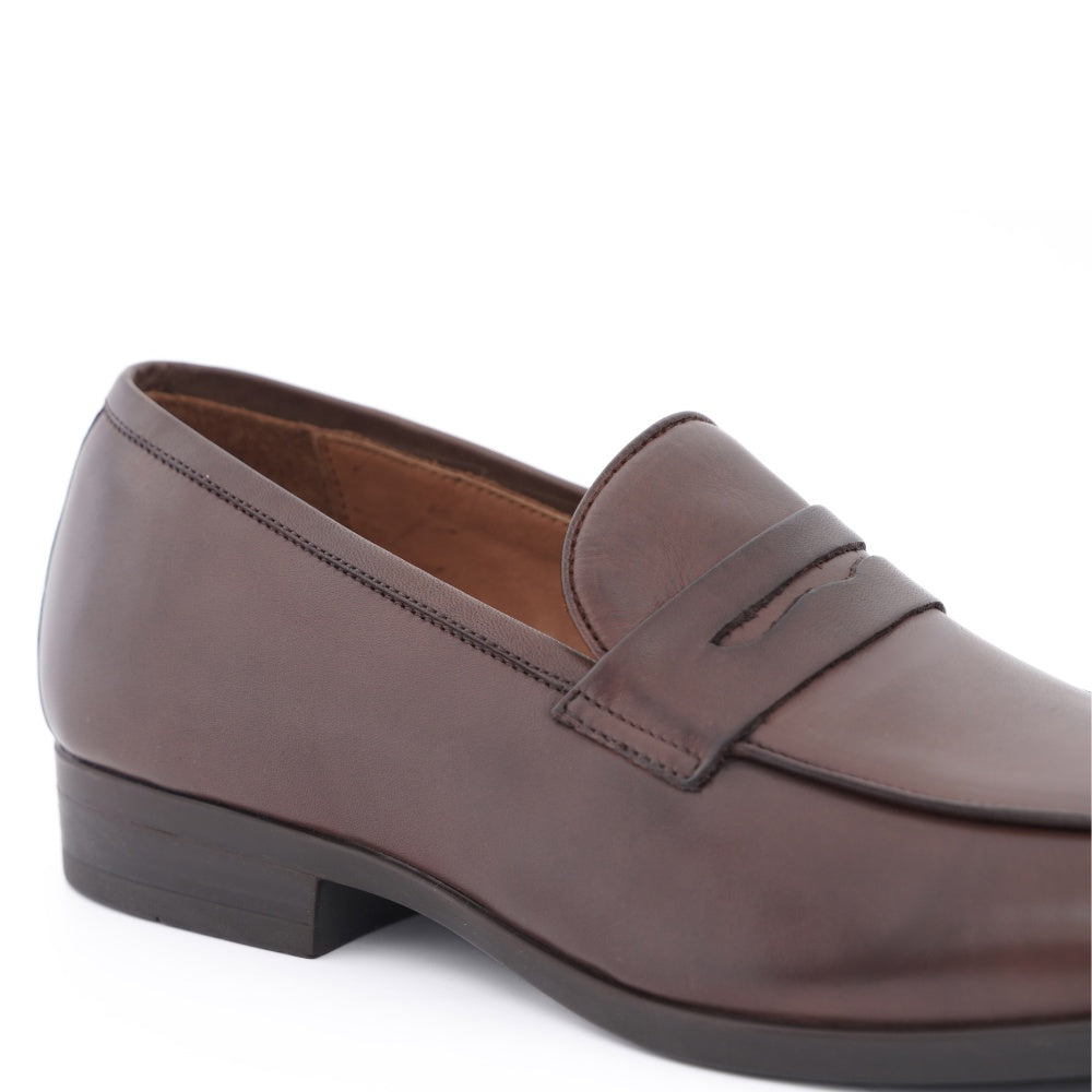 chaussure homme mocassin marron