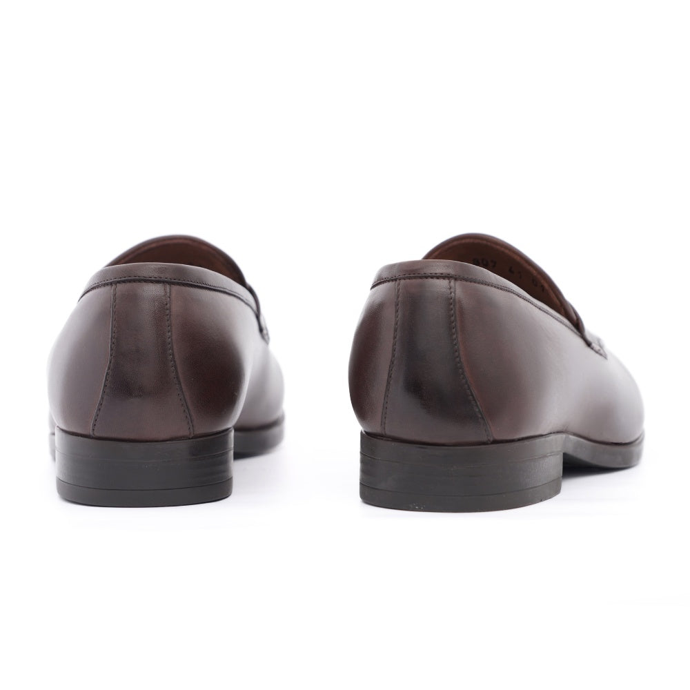 chaussure homme mocassin marron