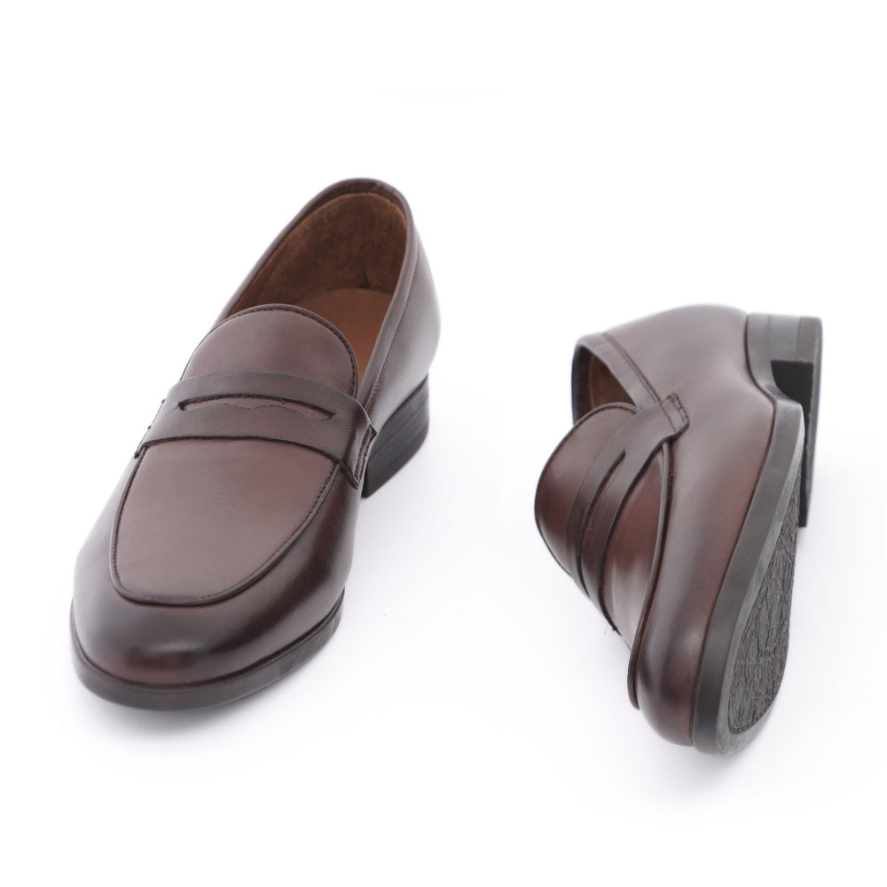 chaussure homme mocassin marron
