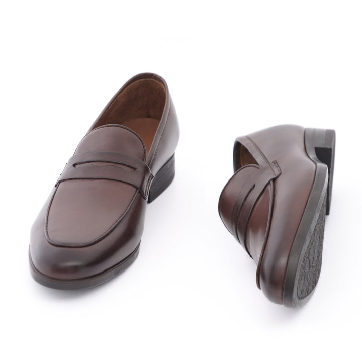 chaussure homme mocassin marron