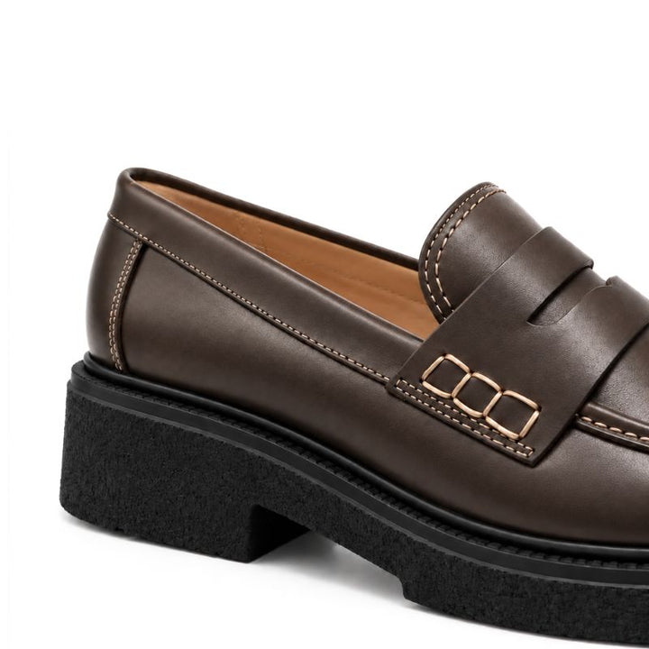 mocassins femme daim taupe 