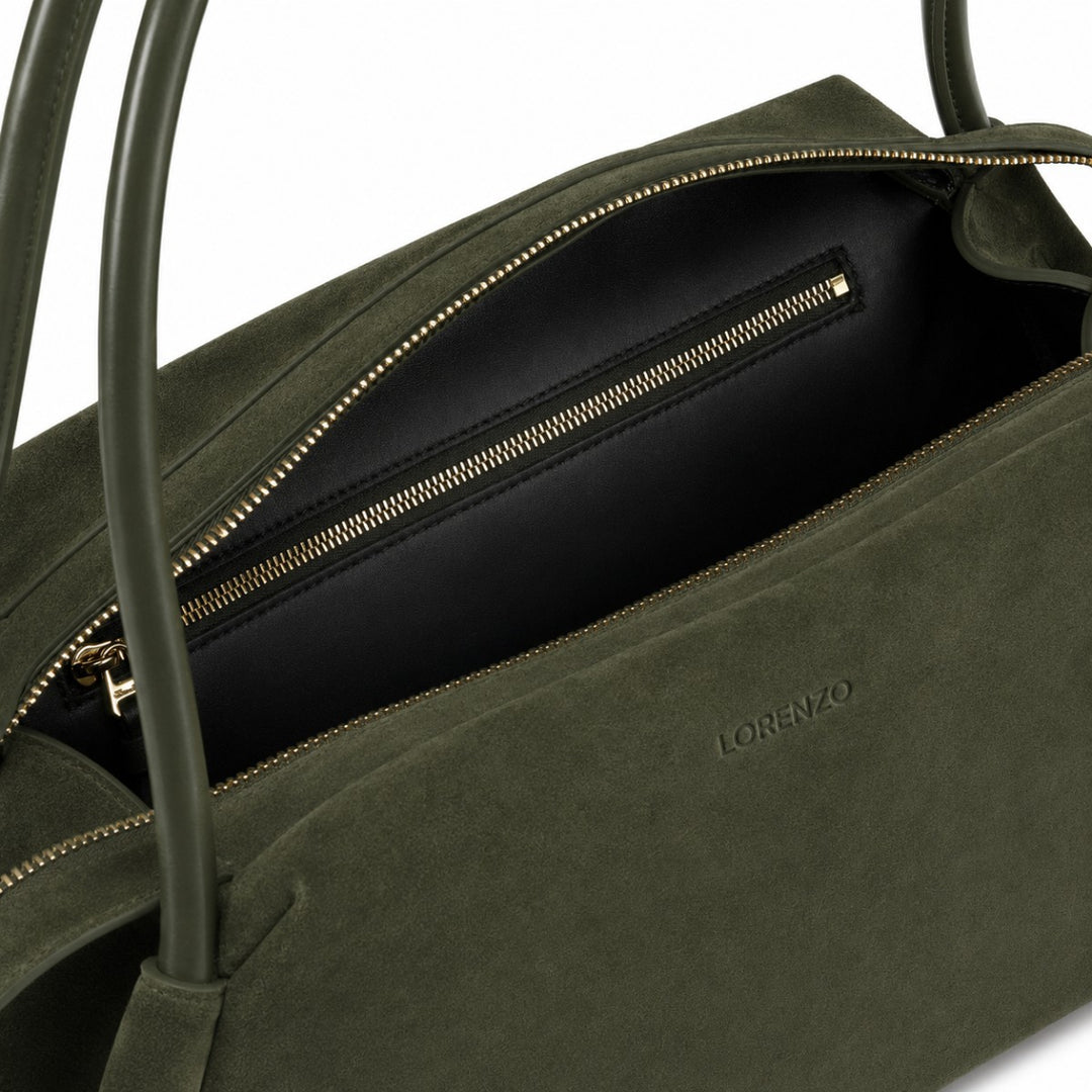 sac a main femme cuir vert