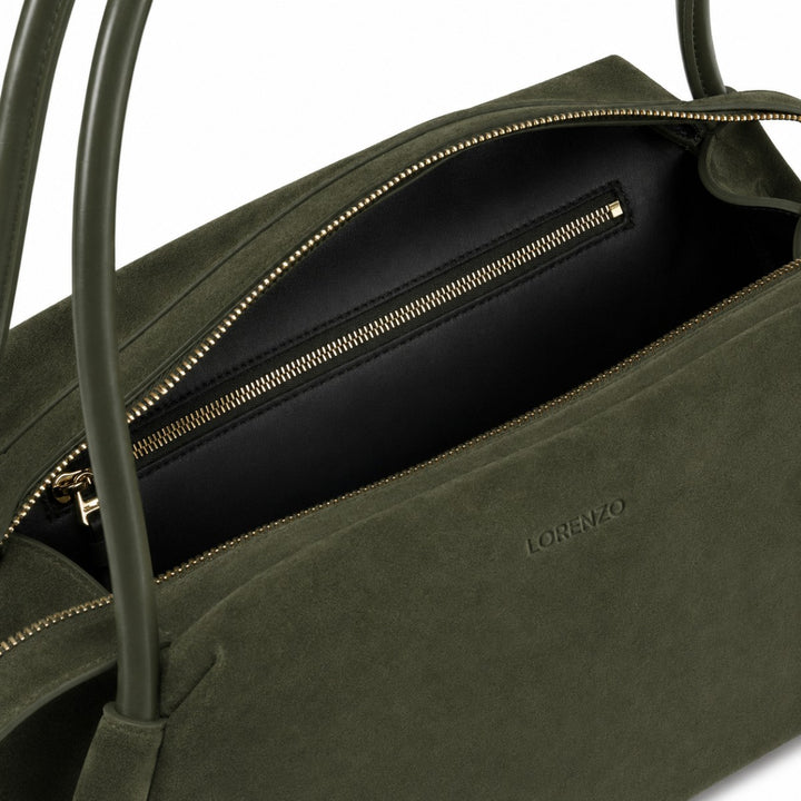 sac a main femme cuir vert