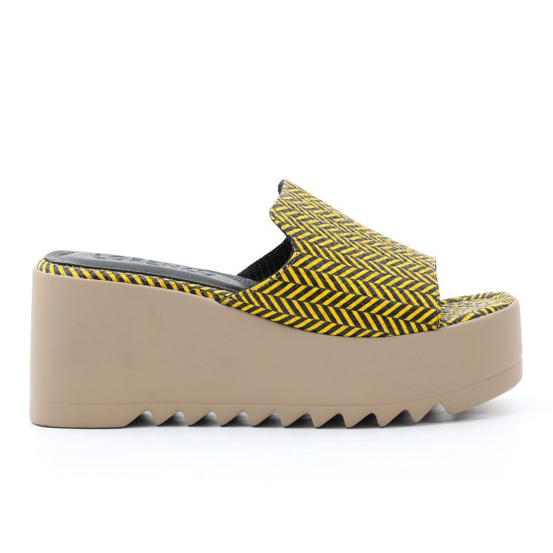 sandales femme cuir jaune 