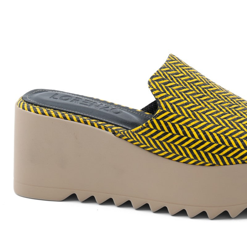 sandales femme cuir jaune 