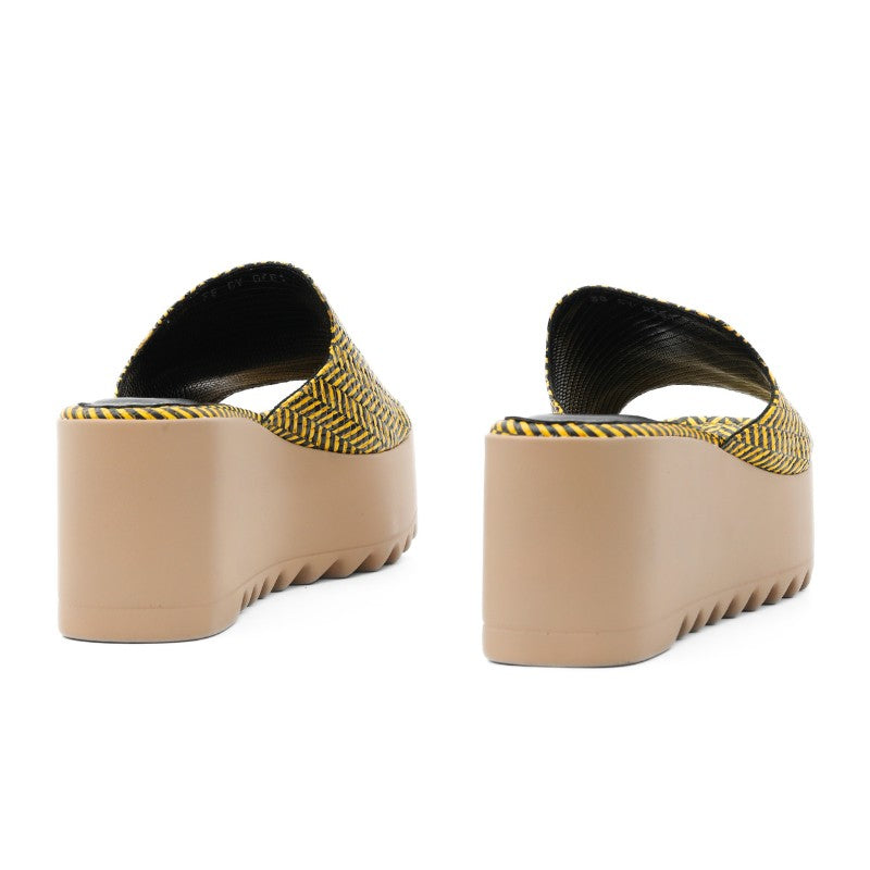 sandales femme cuir jaune 