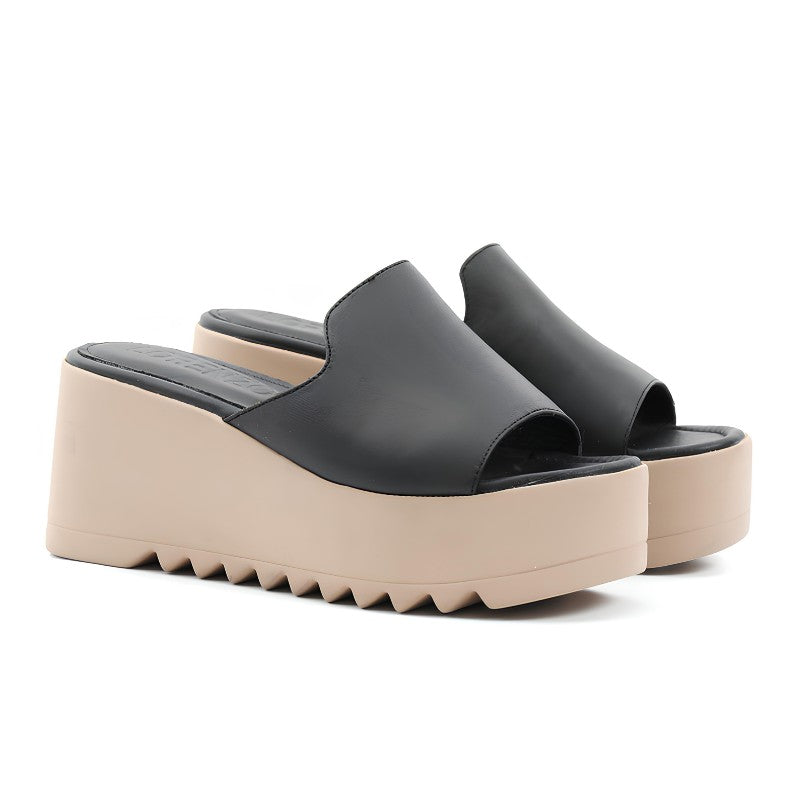 sandales femme cuir noir