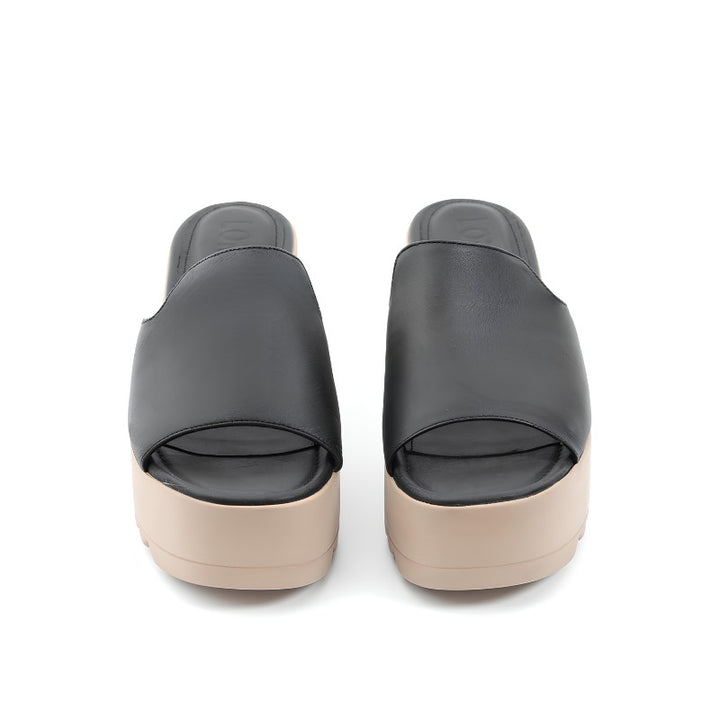 sandales femme cuir noir