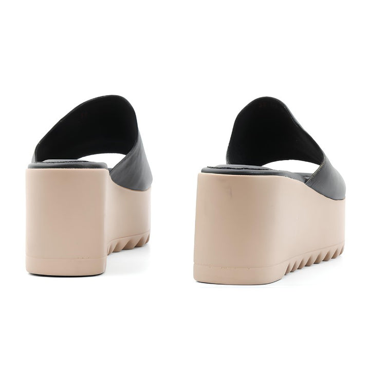 sandales femme cuir noir