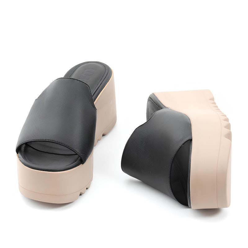 sandales femme cuir noir
