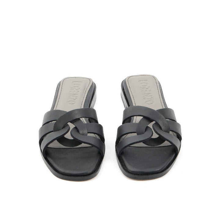 sandales femme cuir noir
