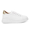 Alma - Cuir Blanc Doré