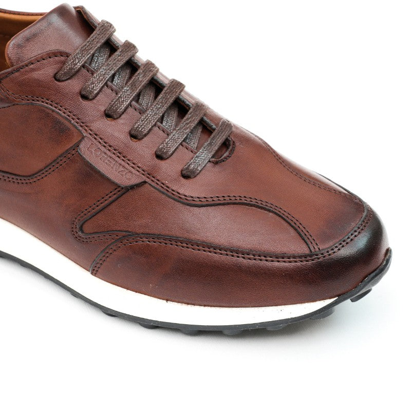 sneakers homme cuir marron