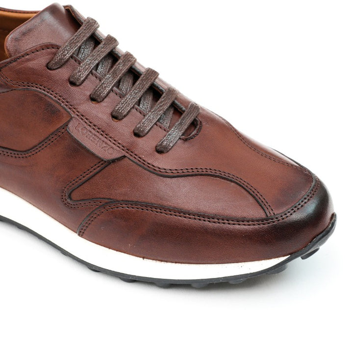 sneakers homme cuir marron