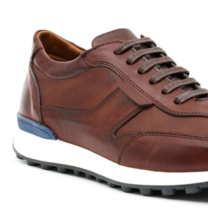 sneakers homme cuir marron