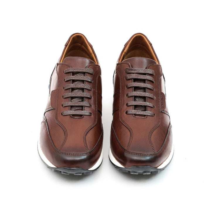 sneakers homme cuir marron