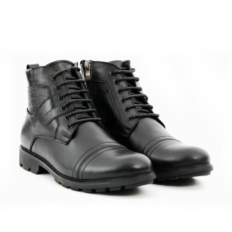 Texas Bottine Cuir Noir LORENZO texas-bottine-cuir-noir-lorenzo